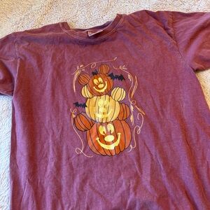 Disney Comfort Colors KIDS ORANGE Tee with Mickey Pumpkin Design